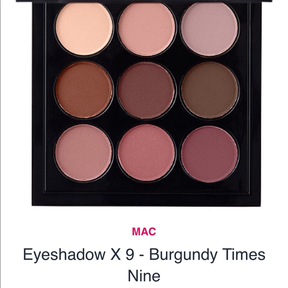 MAC Burgundy times nine
